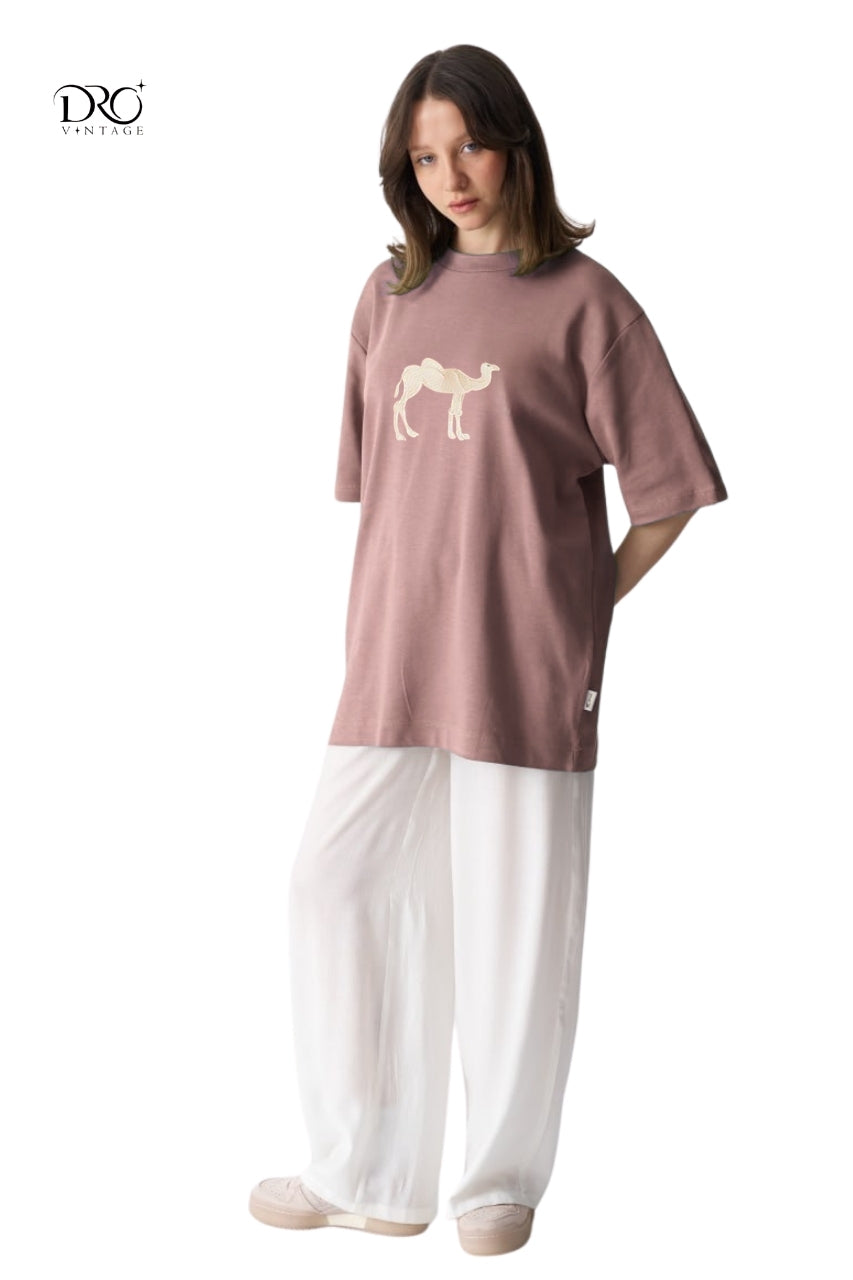 Dro Vintage Camel Graphic T-Shirt